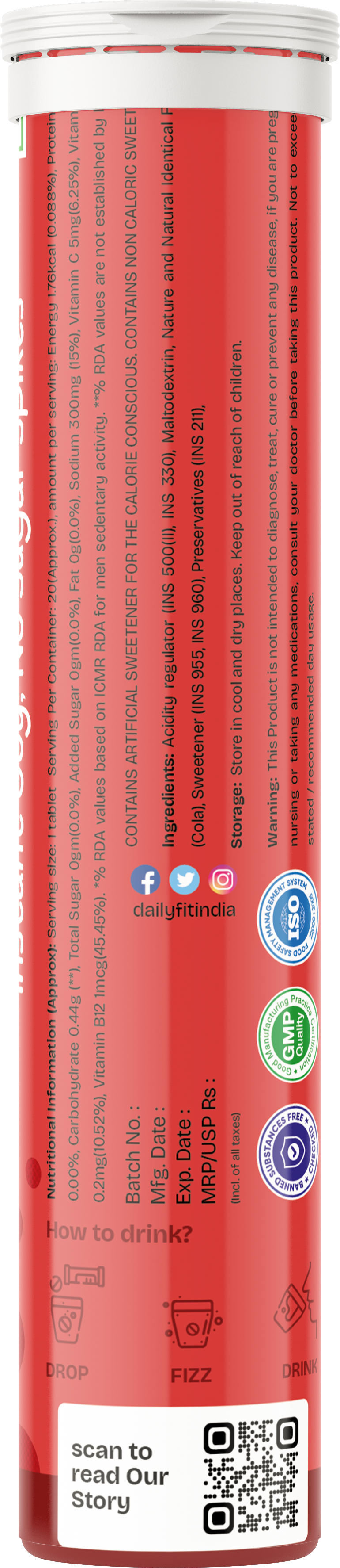 Dailyfit Cola (pack of 4)